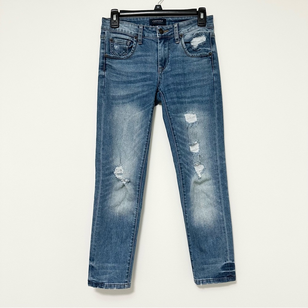Just USA Women's Denim Slim Jeans Distressed Blue Jeans Women's size 0 Justusa
